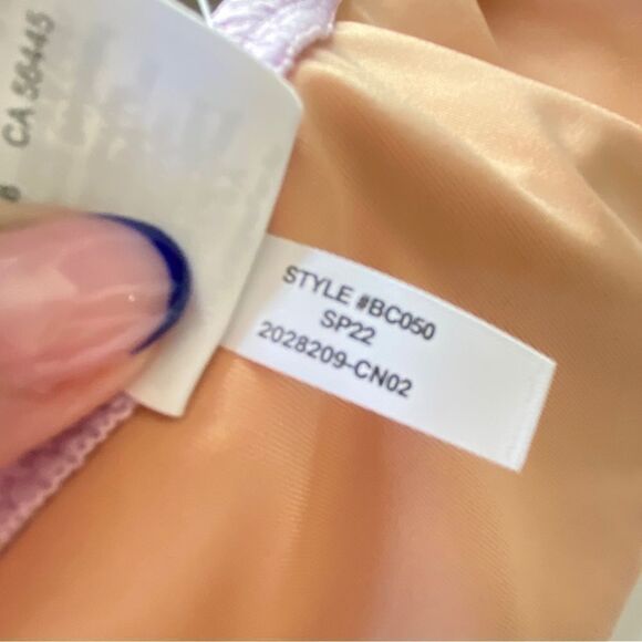 J Crew Lilac Purple Jacquard Texture Curve Waist Cheeky Bikini Bottom Sz XL NWT - Picture 11 of 15